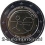 2-euromunt-duitsland-2009-EMU-10-Jaar